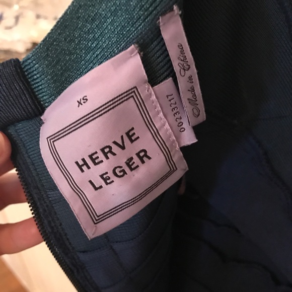 💚SOLD💚Herve Leger Ombré Dress XS Mermaid Bandage - Picture 3 of 8